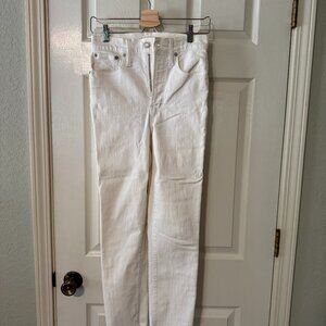Madewell Perfect Vintage Crop Jean White Denim Size 25